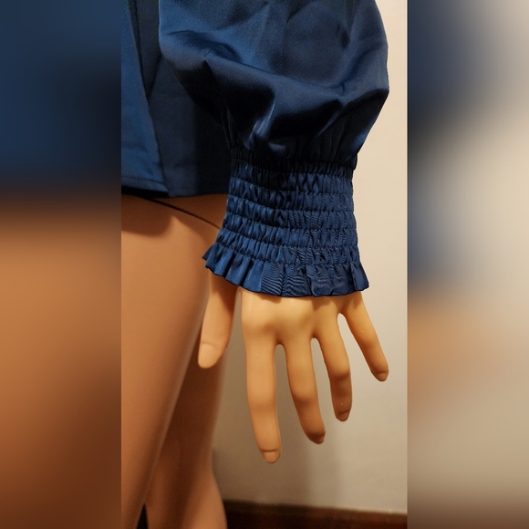 Peacock blouse by pretty garden size small, long sleeve - Picture 2 of 16